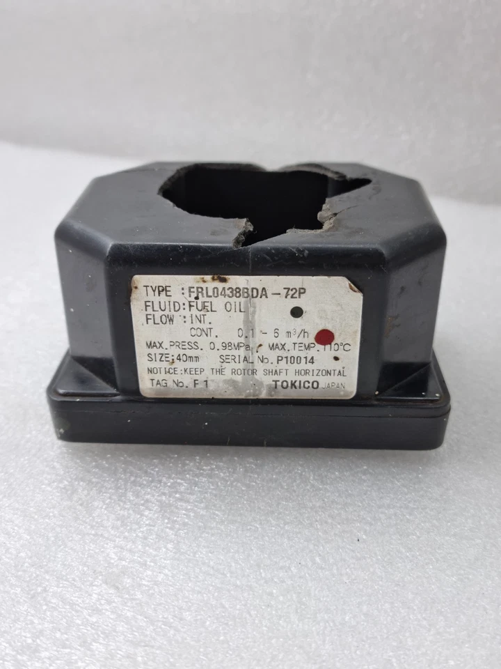 *UNTESTED* TOKICO FRL0438BDA-72P FUEL OIL FLOWMETER AS IS